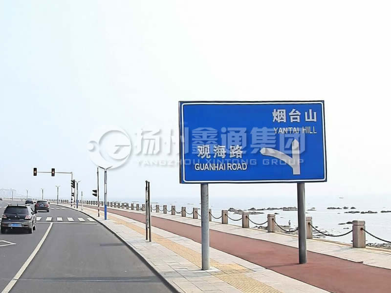 BZG-015，交通標志桿，雙柱標志桿