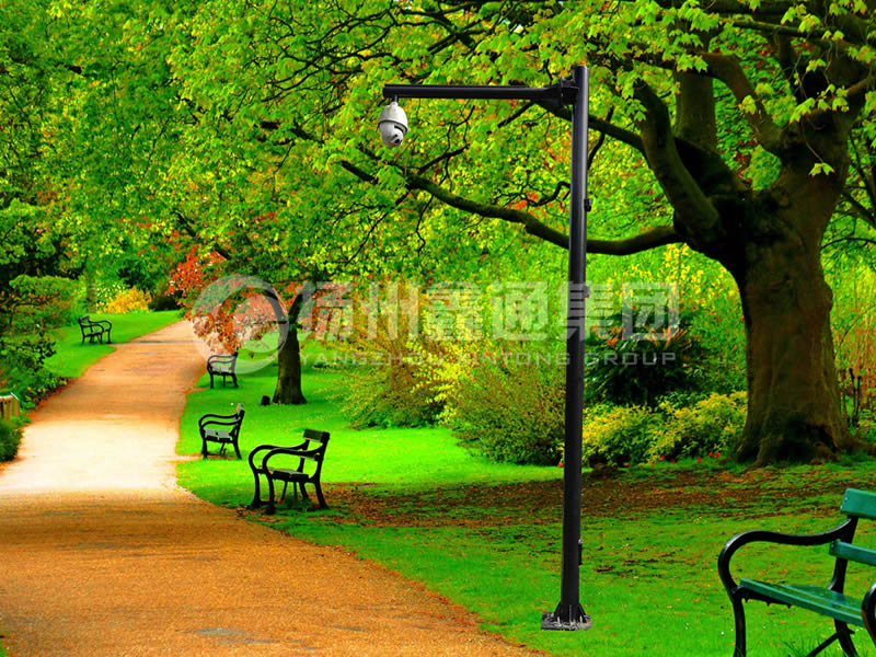 DJG-026，電子監(jiān)控桿，公園監(jiān)控桿