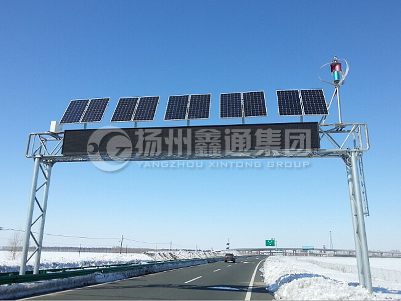 LMJ-012，桁架式情報(bào)板門架，情報(bào)板龍門架