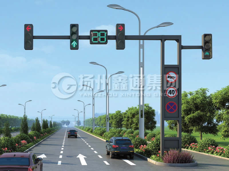 XHDG-006，錐形懸臂框架信號(hào)燈桿